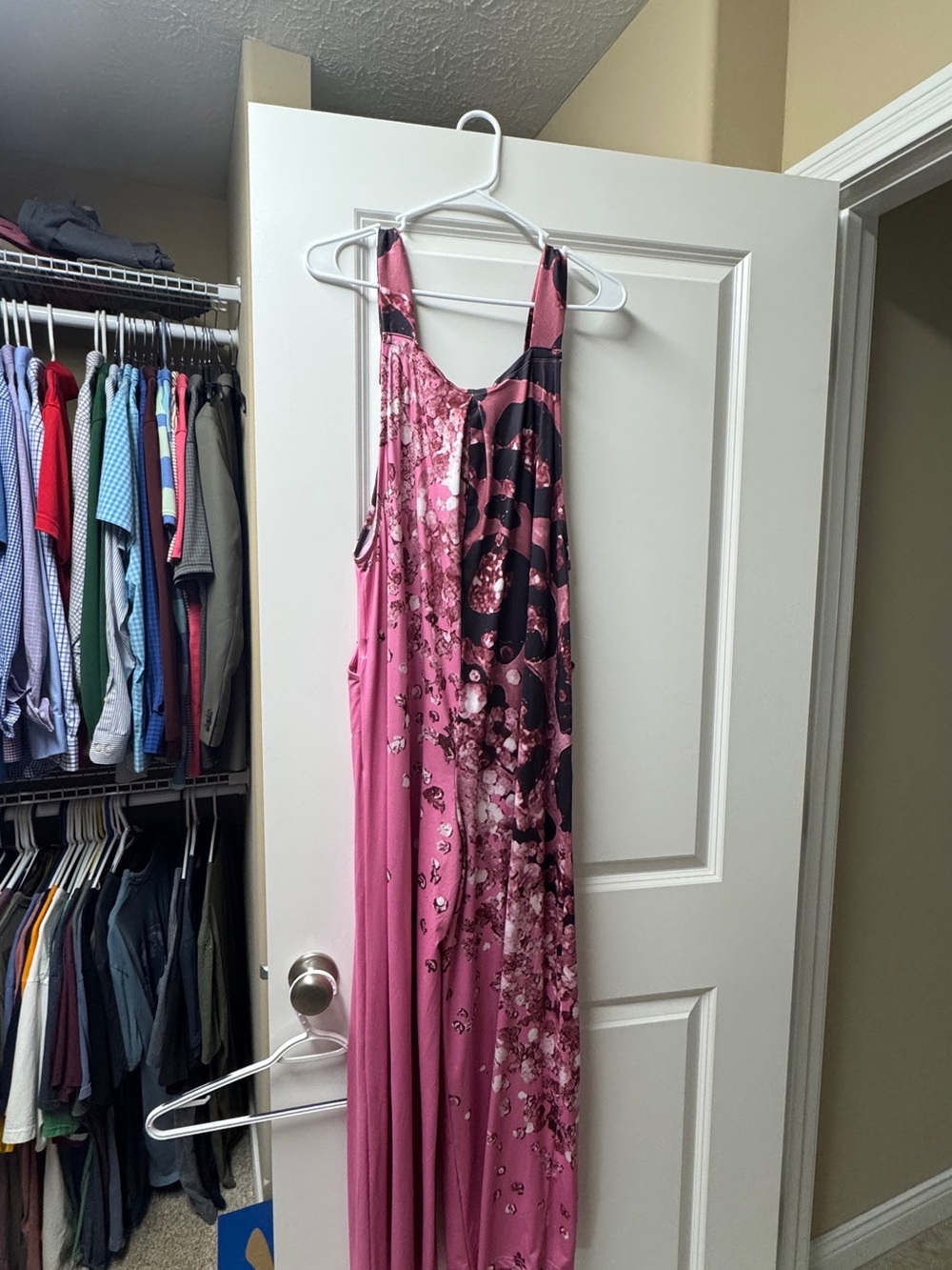 Pink Floral Wide-Leg Jumpsuit - Picture 2 of 3